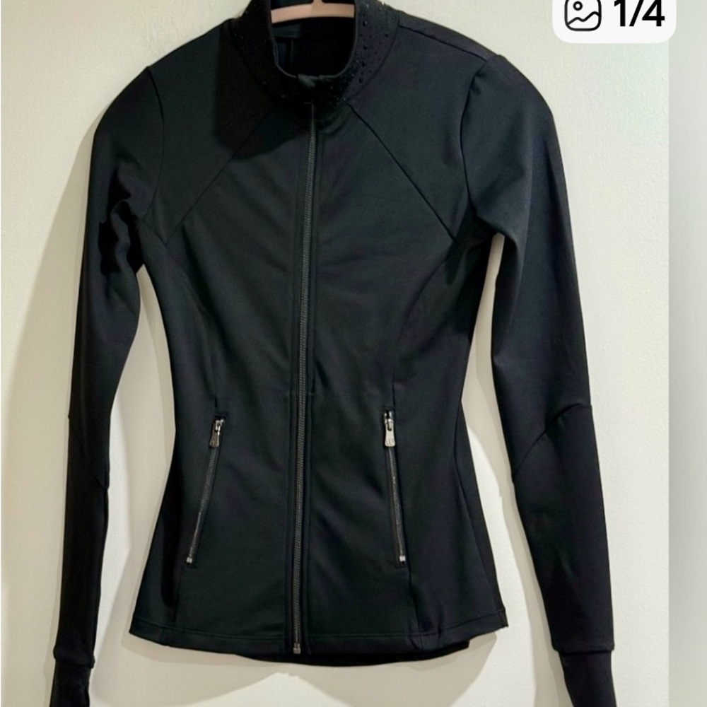 @sumnac82 Bundle of two black rhinstone workout jackets